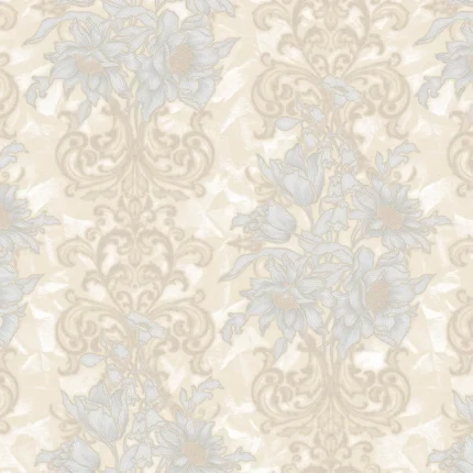 Cream Embossed Seven Adawall Wallpaper 7805-1
